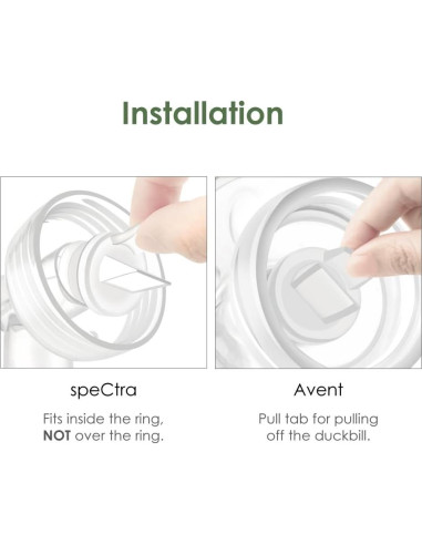 Válvulas de bomba Maymom 2 generación para Spectra y Avent - 4 pcs