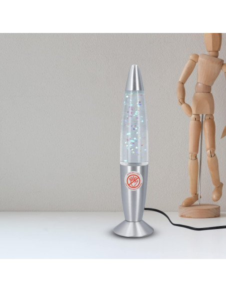 Lámpara de Lava Shop LC Cohete Multicolor 35.5 cm