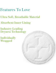 Almohadillas Desechables para Lactancia Evenflo 100 Unidades 2