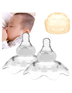 Protectores de Pezones para Lactancia 2 Unidades Silicona Suave