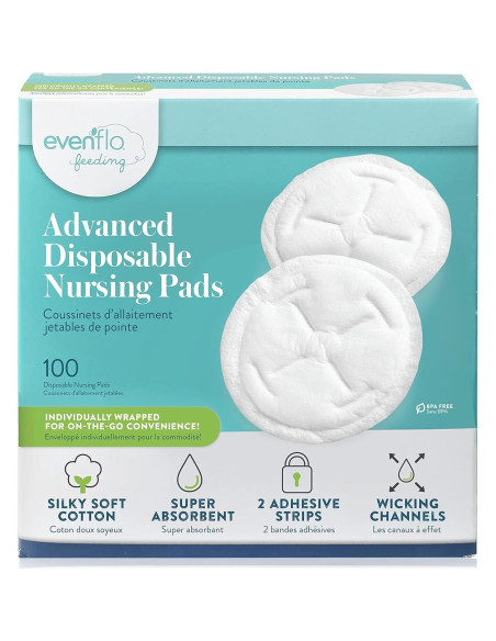 Almohadillas Desechables para Lactancia Evenflo 100 Unidades
