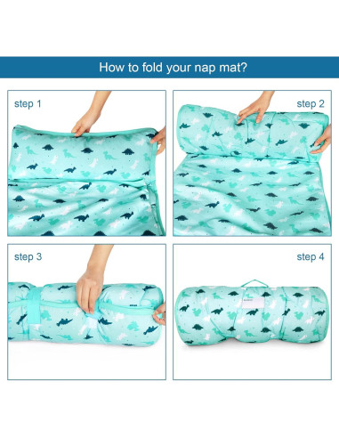 Colchoneta para Siesta Niños 127x53 cm Suave y Acogedora