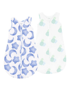 Saco de Sueño Muselina 0.5 TOG XL 100% Algodón Orgánico Bebé