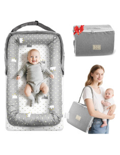 Cuna Portátil para Bebés 0-24 Meses Algodón Transpirable