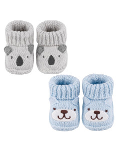 Botines de Punto Suaves para Bebés DUONITITI 0-3 Meses