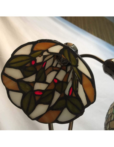 Lámpara de Mesa Tiffany Bieye L10625 Vidrio Templado 50.8 cm