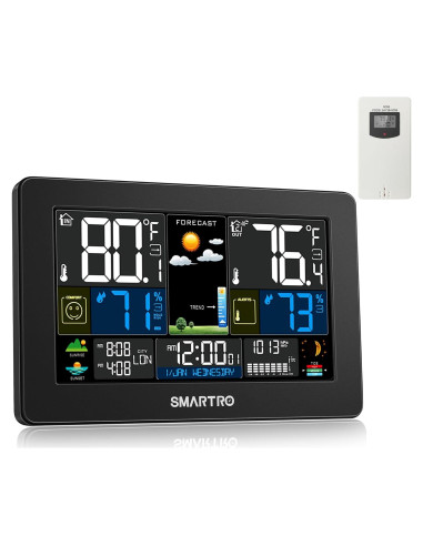 Estación Meteorológica SMARTRO SC93 Inalámbrica Interior Exterior