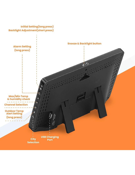 Estación Meteorológica SMARTRO SC93 Inalámbrica Interior Exterior