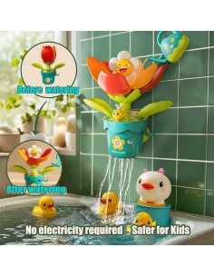 Juguete de Baño para Bebés Seeyoo Regadera de Flores 3+ Años 2
