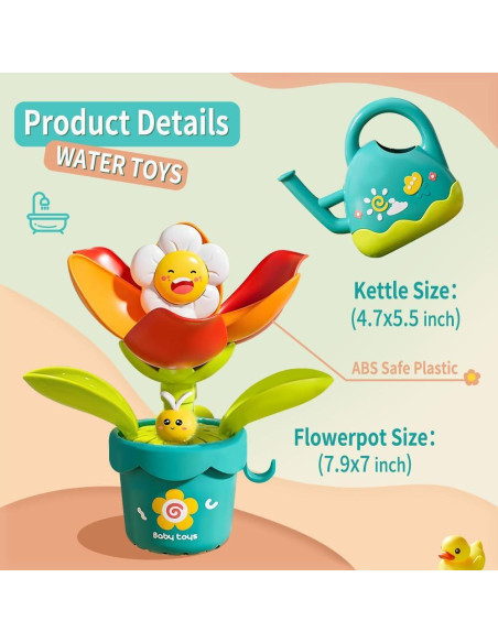 Juguete de Baño para Bebés Seeyoo Regadera de Flores 3+ Años