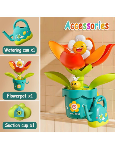 Juguete de Baño para Bebés Seeyoo Regadera de Flores 3+ Años