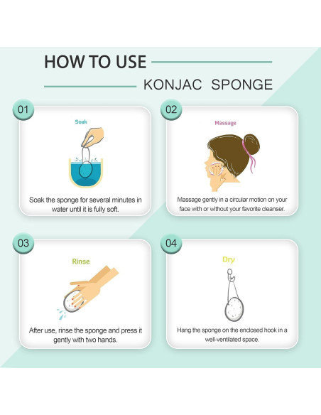 Esponja Konjac PureSOL - Carbón Activado - Facial Natural 100%