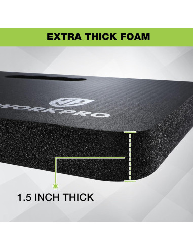 Almohadilla de Rodillas WORKPRO Acolchada 44.5x27.9cm Negra