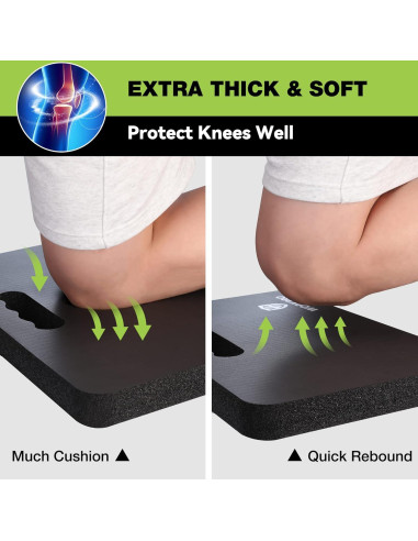 Almohadilla de Rodillas WORKPRO Acolchada 44.5x27.9cm Negra