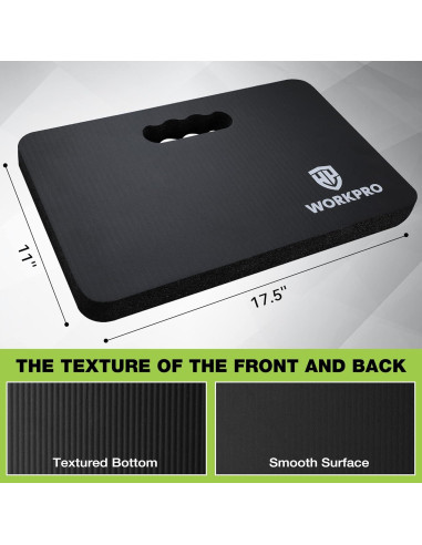 Almohadilla de Rodillas WORKPRO Acolchada 44.5x27.9cm Negra