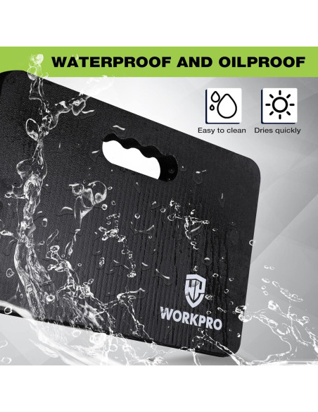 Almohadilla de Rodillas WORKPRO Acolchada 44.5x27.9cm Negra
