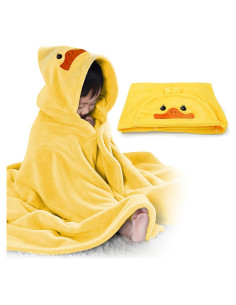 Toalla con Capucha ROMASA para Bebés 70x140 cm Amarillo
