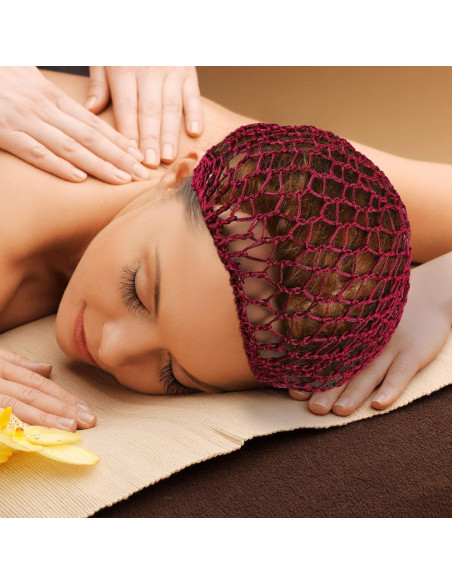 3 Gorras de Red de Cabello Snood Giugu de Rayón Suave