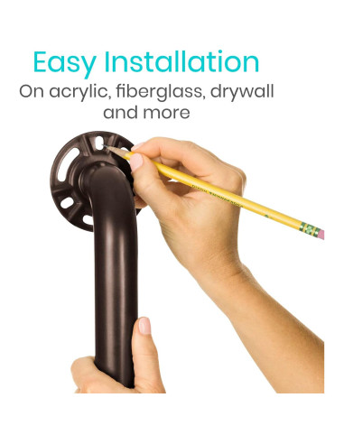 Barra de Agarre de Acero Inoxidable Vive 30.48 cm - Seguridad Baño