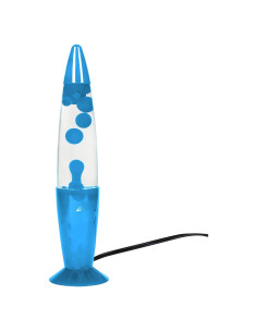 Lámpara de mesa azul 34.3 cm con bombilla 25W