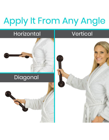 Barra de Agarre de Acero Inoxidable Vive 30.48 cm - Seguridad Baño