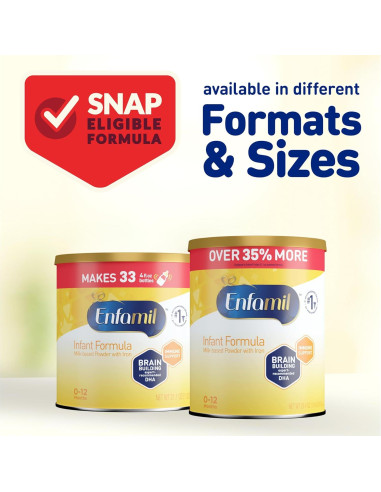 Fórmula Infantil Enfamil 600 g x 4 - DHA, Hierro y Probioticos