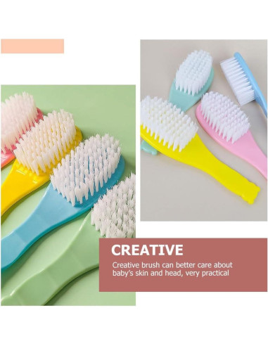 10 Cepillos para Bebé Beatifufu - Masaje Cuero Cabelludo 13.5cm