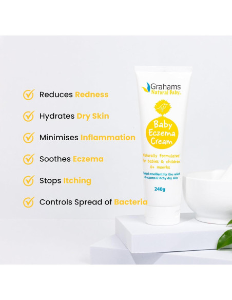 Crema Hidratante para Eccema Bebé Grahams 75g - Natural y Suave