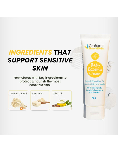 Crema Hidratante para Eccema Bebé Grahams 75g - Natural y Suave
