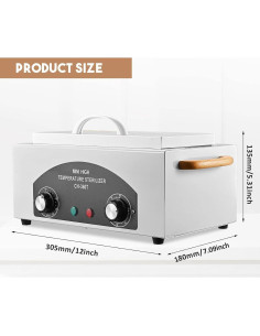 Autoclave Esterilizador de Alta Temperatura Soiiw 1.5L 300W 2