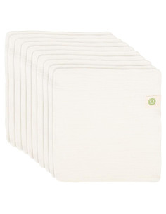 Toallitas Reutilizables de Algodón Orgánico - 10 Unidades