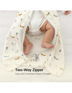 Saco de Dormir Insular para Bebés 3-6 Meses Algodón 2