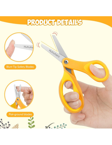 Tijeras de Seguridad Huhuhero para Niños 12.7 cm - Paquete de 4