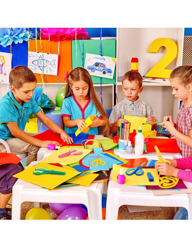 Tijeras de Seguridad Huhuhero para Niños 12.7 cm - Paquete de 4