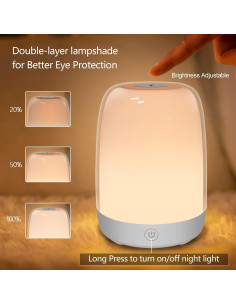 Luz Nocturna Regulable Dremkit A100-W para Niños 9 Modos 2