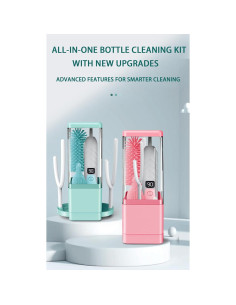 Limpiador Eléctrico de Botellas Aerofrog 8 en 1 Rosa 2