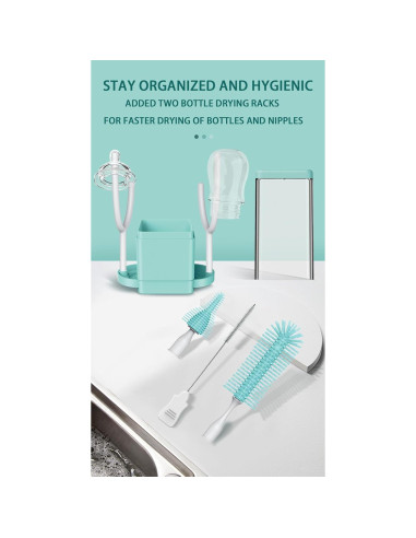 Limpiador Eléctrico de Botellas Aerofrog 8 en 1 Rosa