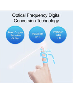 Oxímetro de Pulso para Bebés Heal Force con Alarmas Ajustables 2