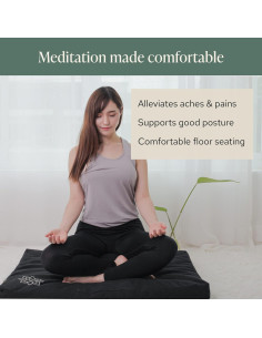 Alfombra de Meditación Zabuton Mindful Modern 71x91 cm Algodón 2