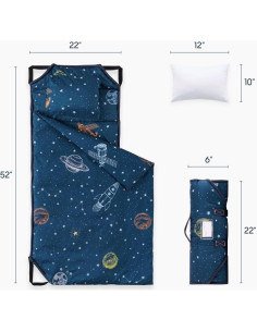 Esterilla de Siesta Despertar en Nubes 132x56 cm Marino 2