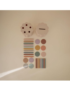 Conjunto de Clasificación de Monedas y Tubos Mushie - 23 Piezas - 10 Meses+ 2