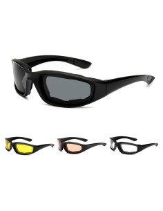 Gafas de Motocicleta Yourkar Gris, Protección UV y Ajuste Universal
