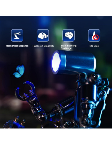 Rompecabezas 3D de Metal Arcynix Terminator M con LED