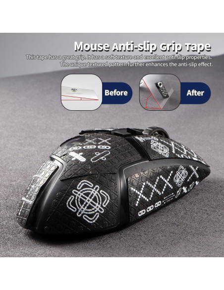 Cinta de Agarre Antideslizante IMMOENUC para Logitech G502 Cinta de Agarre Antideslizante IMMOENUC para Logitech G502