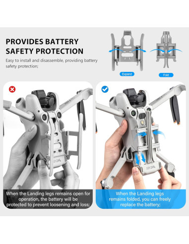 Patas de Aterrizaje STARTRC para Drone DJI Mini 4 Pro