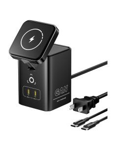 Cargador Inalámbrico PISEN 4-en-1 Mag-Safe 45W para Múltiples Dispositivos