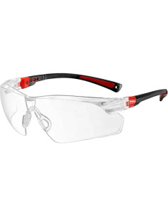 Gafas de Seguridad Anti-vaho Rojo con Protección UV y Estuche 2