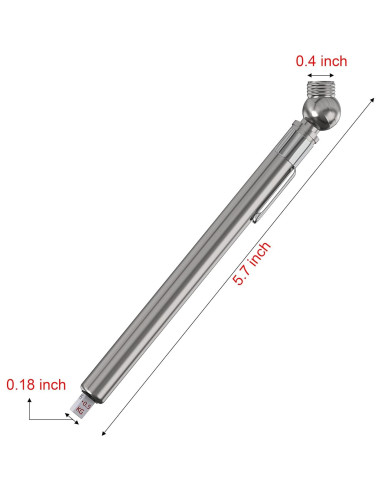 Juego de 2 Medidores de Presión de Neumáticos Bay State 10-75 PSI