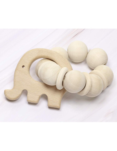 Juguetes de Dentición Penta Ángel 10 Piezas Madera Natural