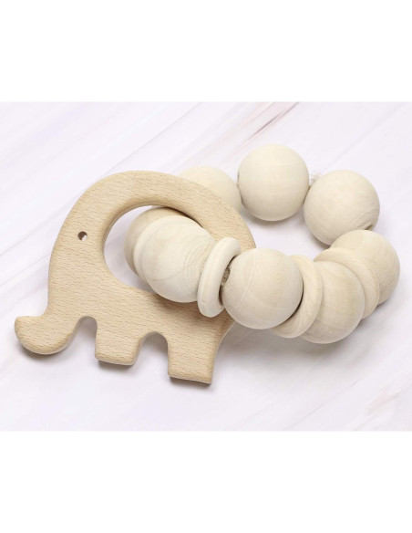 Juguetes de Dentición Penta Ángel 10 Piezas Madera Natural Juguetes de Dentición Penta Ángel 10 Piezas Madera Natural